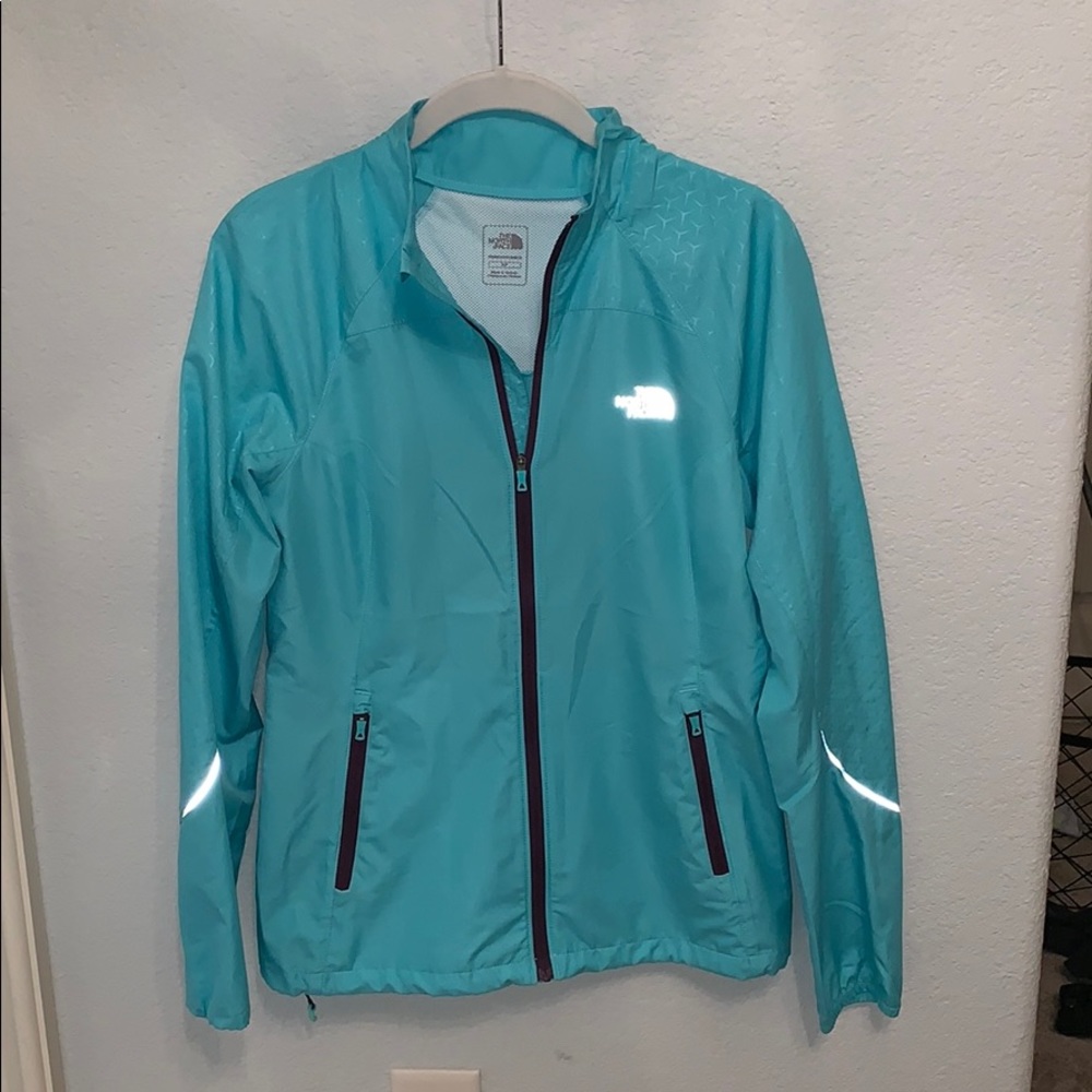 The North Face Blue-Green Running Jacket- Small